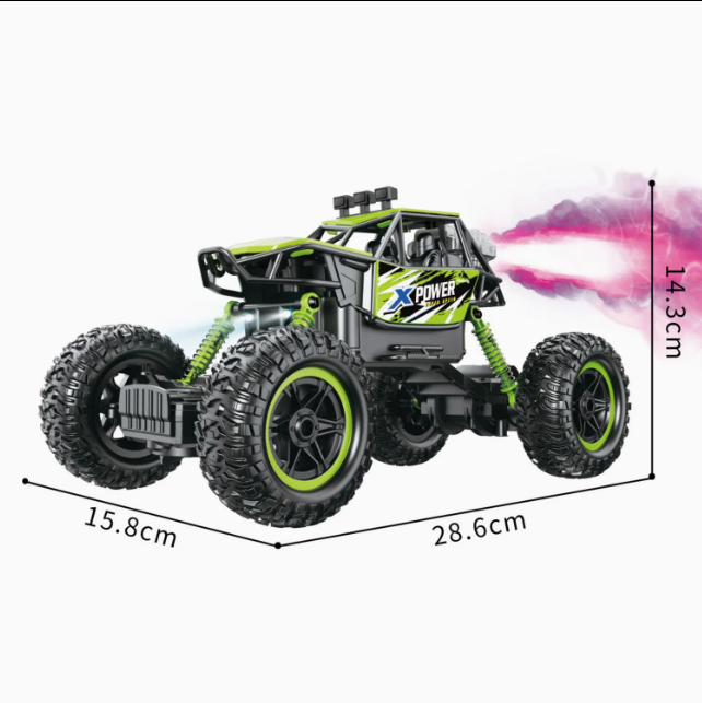 1:14 RC Rock Crawler Off-Road Spray Truck
