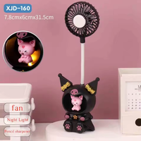 Kuromi Flexible Table Fan With Sharpener