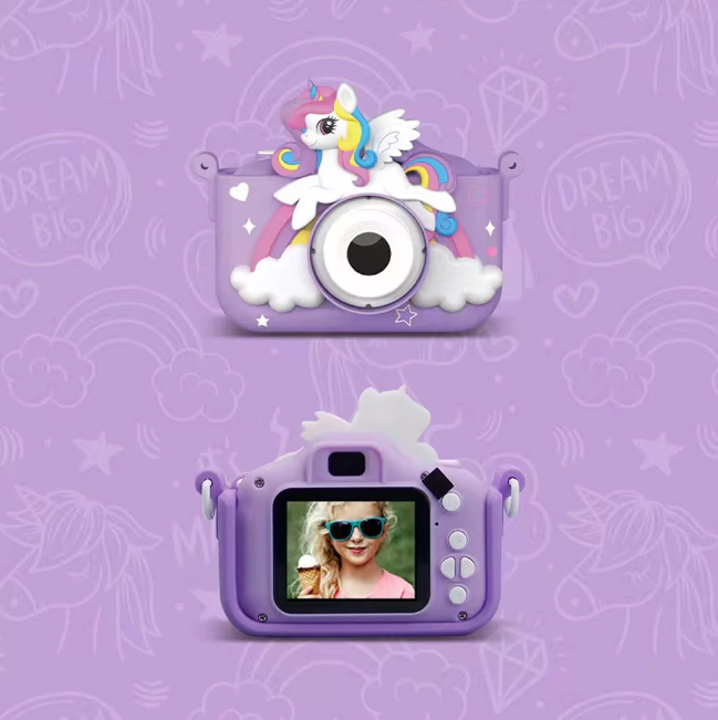 Mini Unicorn HD Digital Camera With Silicon Case