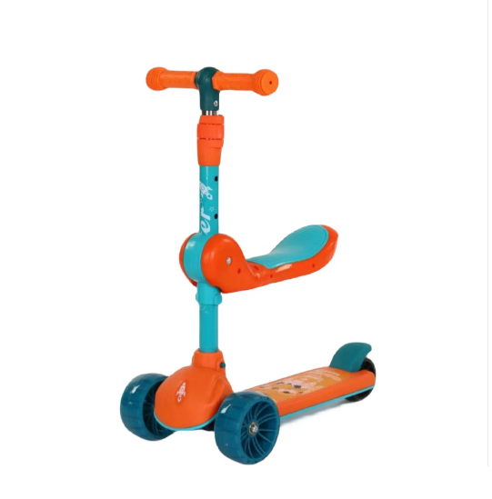 2in1 Adjustable Height Kids Scooter - Orange