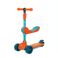 2in1 Adjustable Height Kids Scooter - Orange