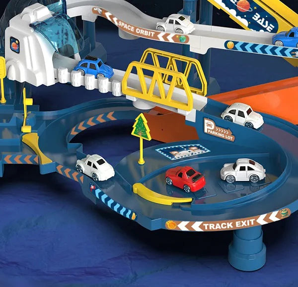 Electric Orbital Space Track Set With Cars & Map