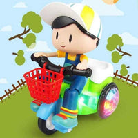 Boy Stunt Tricycle Model Toy Car