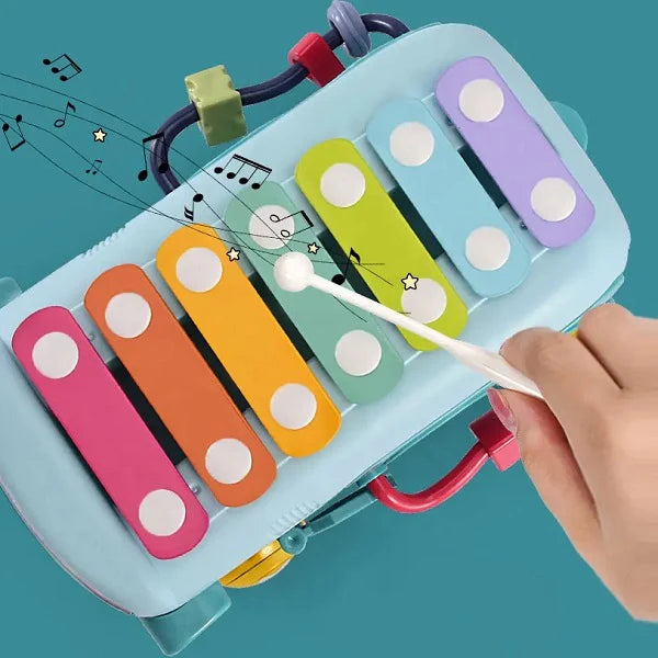 Sobebear Baby Musical Xylophone & Puzzle Bus