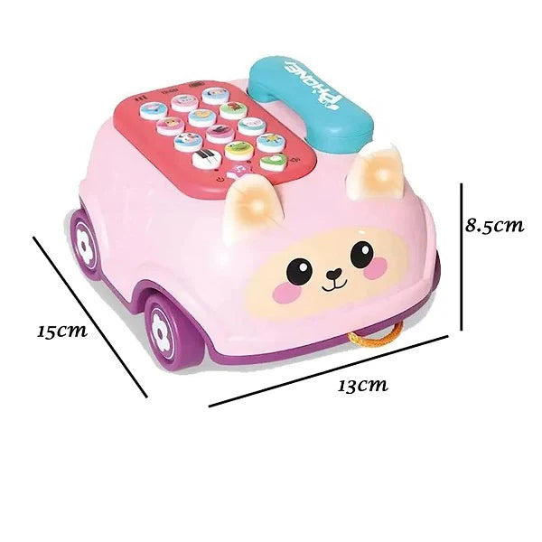 Kids Puzzle Rabbit Musical Telephone Car