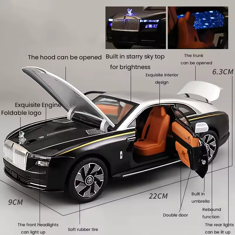 1:24 Diecast Rolls Royce Spector Model Car