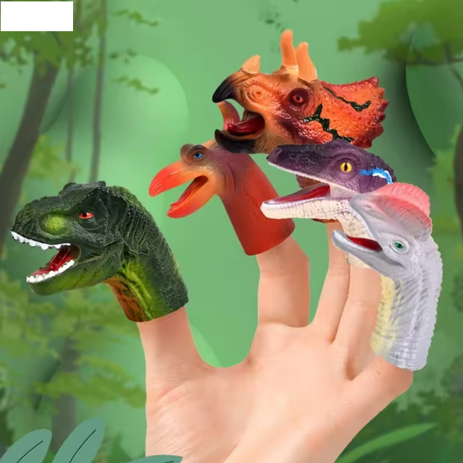 5Pcs Dinosaur Themed Finger Puppet