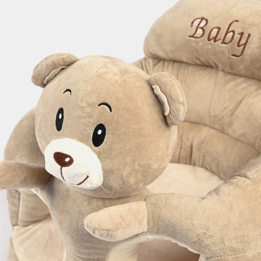 Baby Bear Plush Support Sofa Seat - Beige