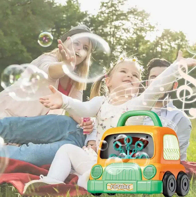 Electric Mini Car Automatic Colorful Bubble Machine