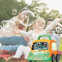Electric Mini Car Automatic Colorful Bubble Machine