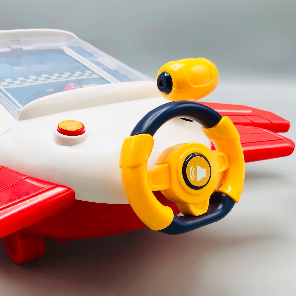 Electric Airplane Steering Wheel Game