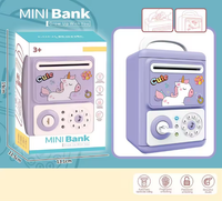 Cute Unicorn Key Open-Door & Password Unlock Piggy Bank