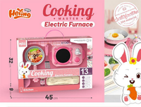 13Pcs Kids Realistic Rabbit Kitchen Cooking Set