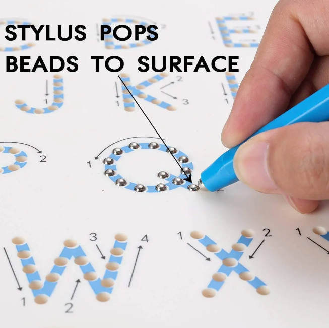 275Pcs Ball Pops English Alphabet Learning Drawing Board