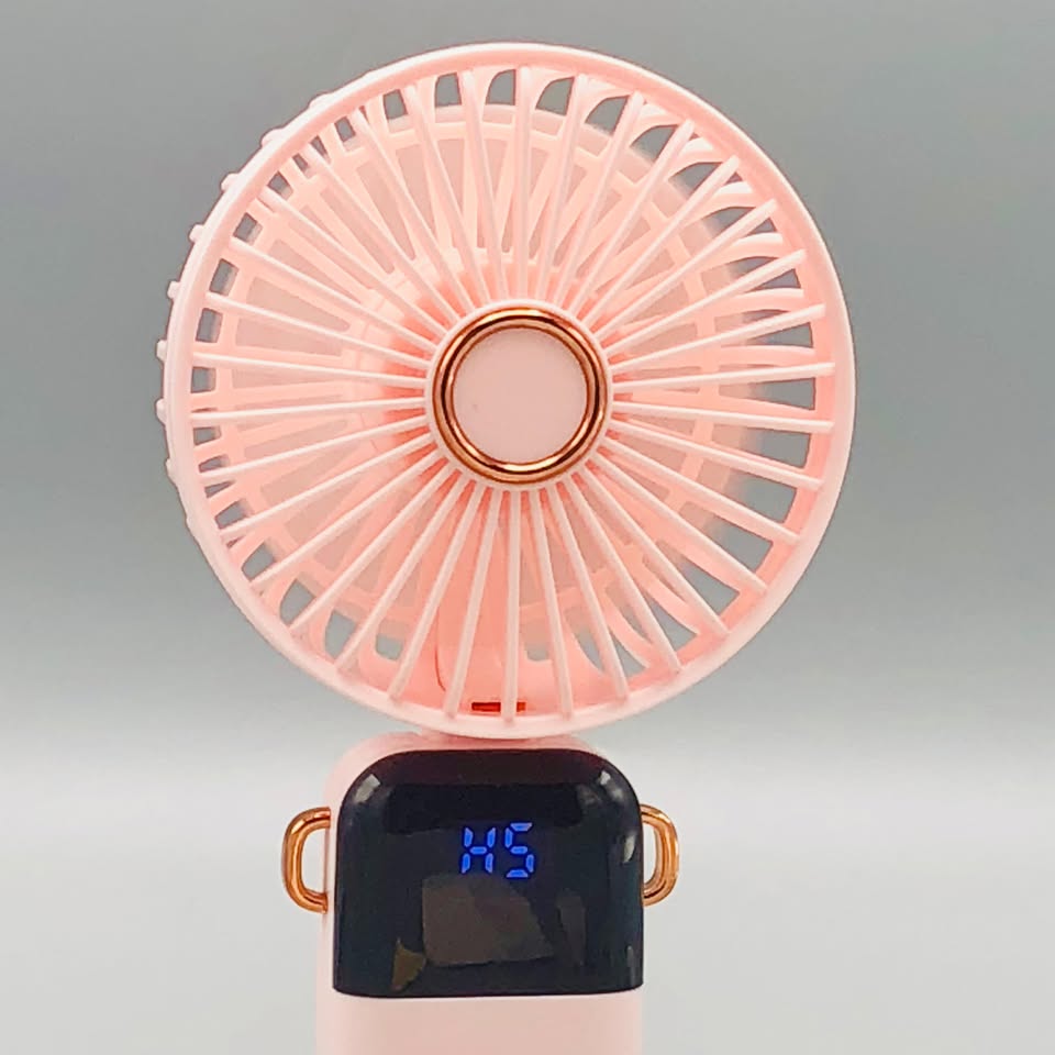 Rechargeable LED Digital Display Cooling Fan