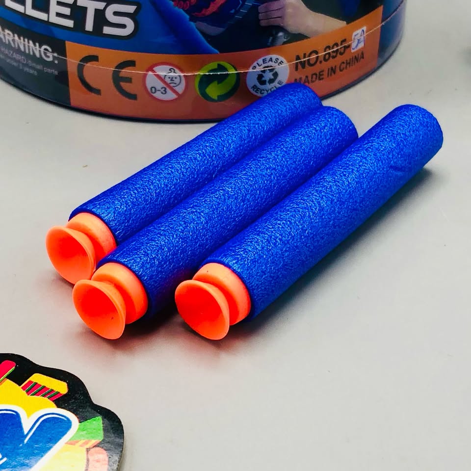 65Pcs EVA Soft Dart Bullets - Flat Type