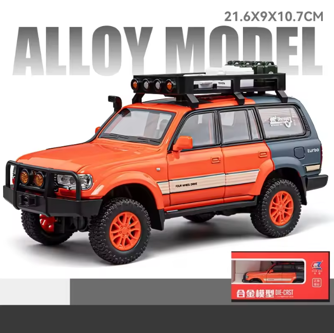 1:24 Diecast Land Cruiser LC80 Model Car