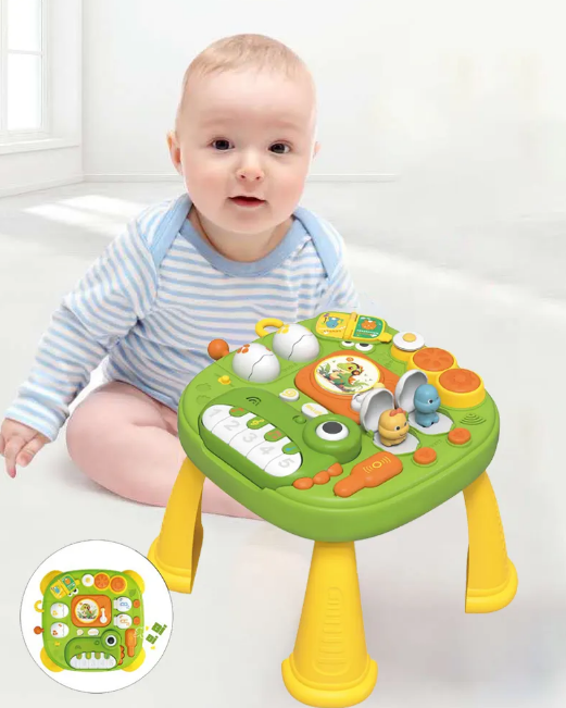 Multi-functional Kids Dinosaur Musical Piano Activity Table