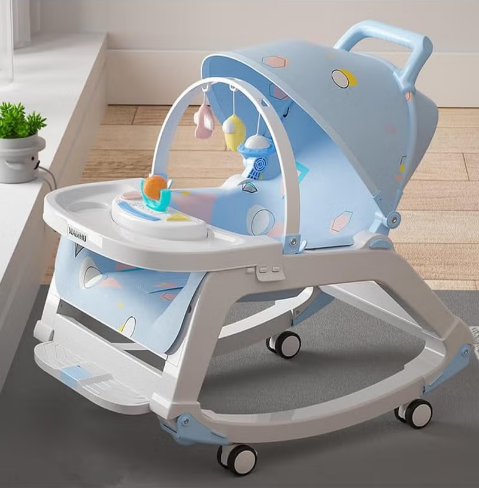 5in1 Baby Dinning Chair With Light & Music - Blue