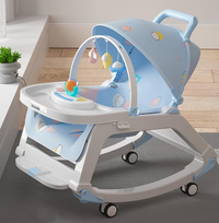 5in1 Baby Dinning Chair With Light & Music - Blue