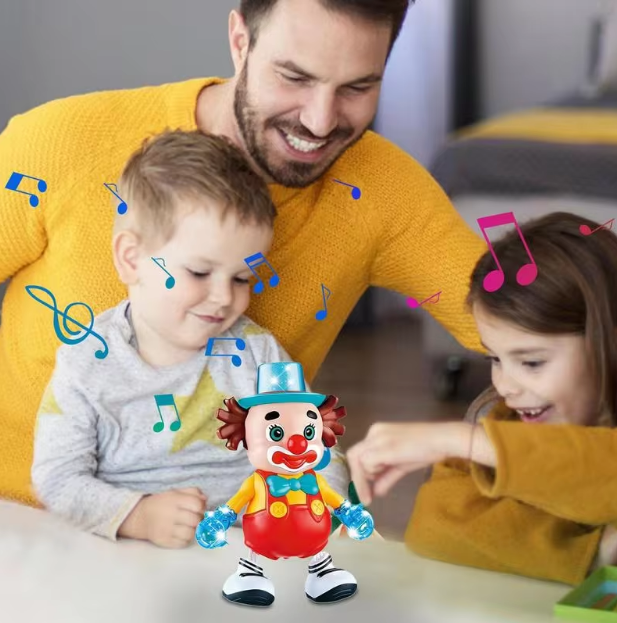Cute Dancing Clown With Light & Sound