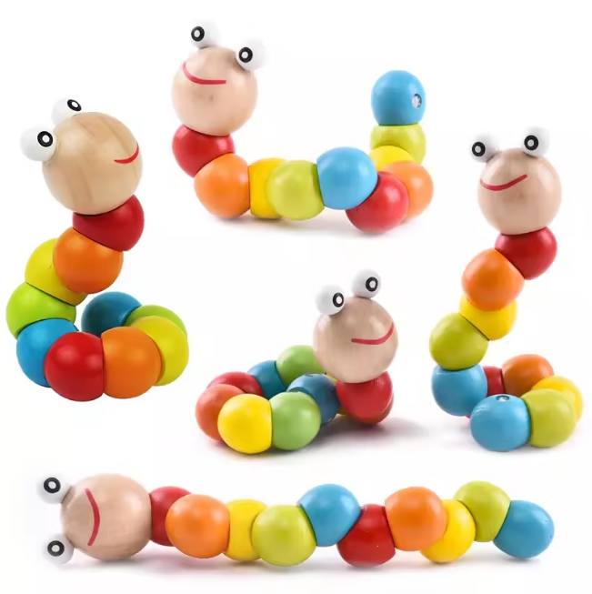 Wooden Insect Caterpillar Toy