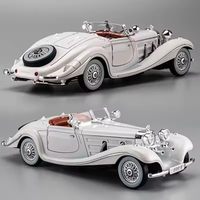 1:24 Diecast 1936 Mercedes Benz 500K Model Car With Smoke