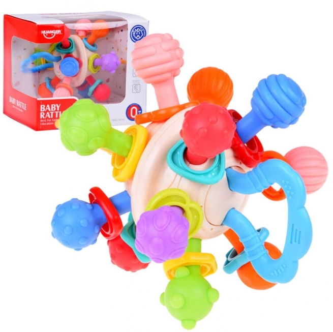 Huanger Premium Baby Rattle & Teether Grip Ball