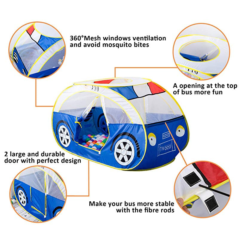 Premium Police Car Tent Without Balls