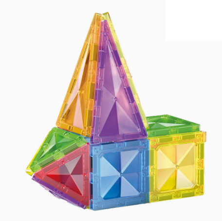 16Pcs Colorful Magnetic Tiles Building Blocks