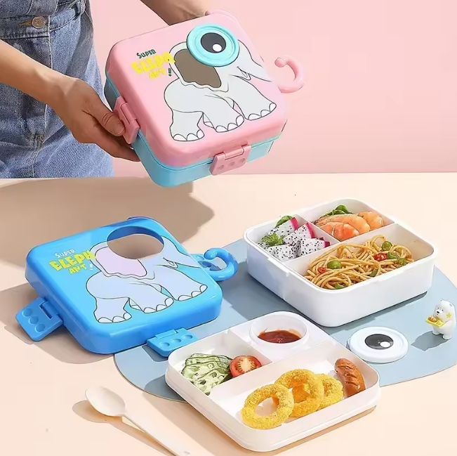 Premium Plastic Elephant Eye Lunch Box