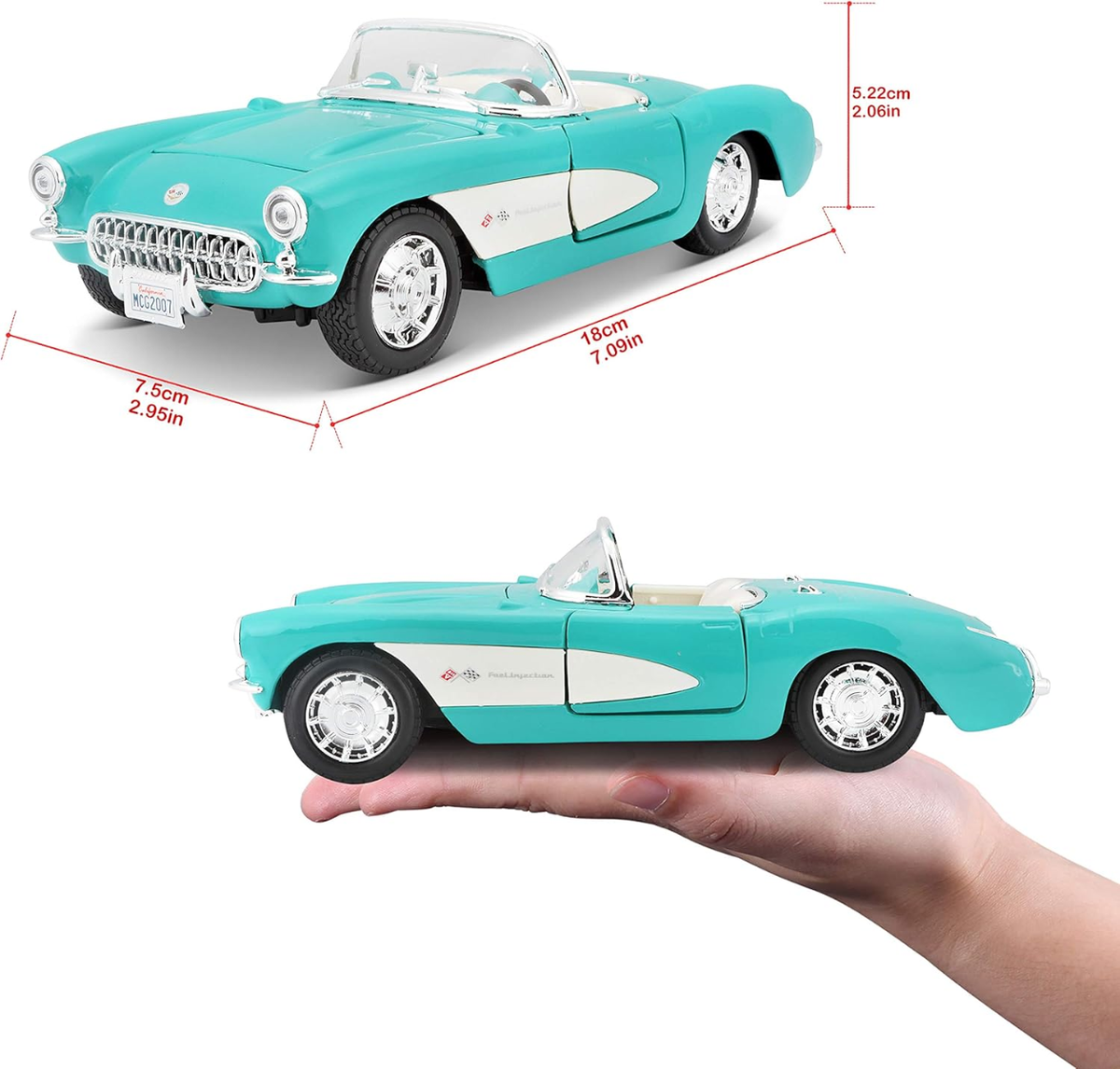 Maisto 1:24 1957 Chevrolet Corvette Model