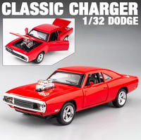 1:32 Diecast Dodge Charger With Acrylic Display Box - Red