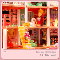 DIY 4 Floors Princess Doll House