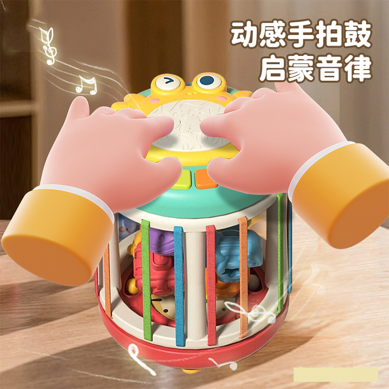 Multi-functional Montessori Hand Drumming Shapes Game