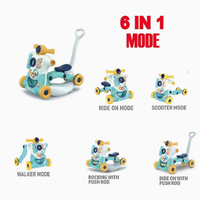 6in1 Multi-functional Baby Activity Musical Walker