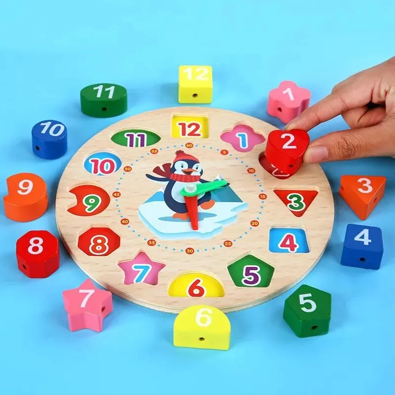 Wooden Montessori Analog Clock