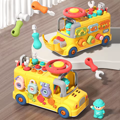 Multi-functional Baby Busy School Bus