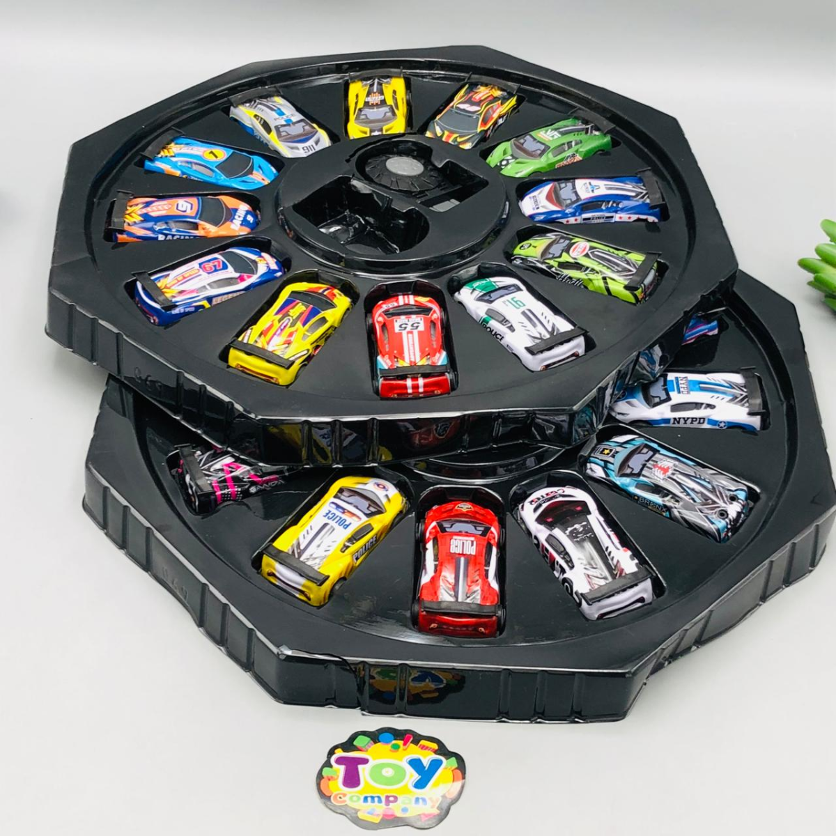 24Pcs Mini Inertial Cars With Launcher