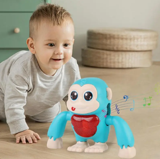 Electric Light & Sound Cute Dancing Monkey