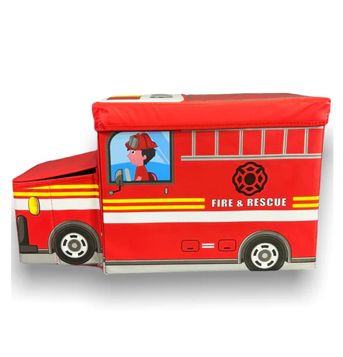 Kids Foldable Storage Box - Fire & Rescue Design