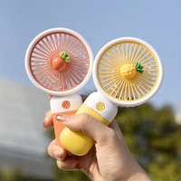 Rechargeable Handheld Fruit / Flower Decoration Fan - Assortment