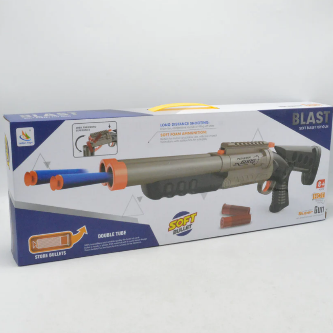 Manual Double-Barreled Blast Soft Bullet Shooting Gun
