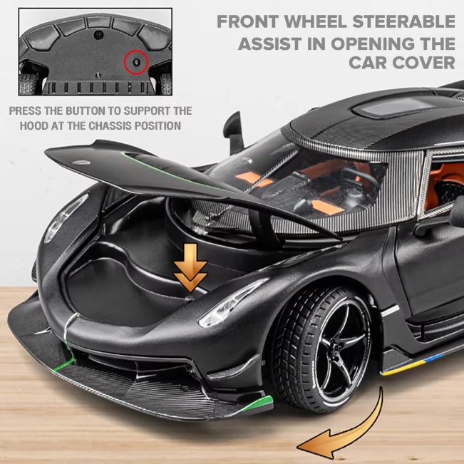 1:24 Diecast Koenigsegg Jesko Sports Model Car