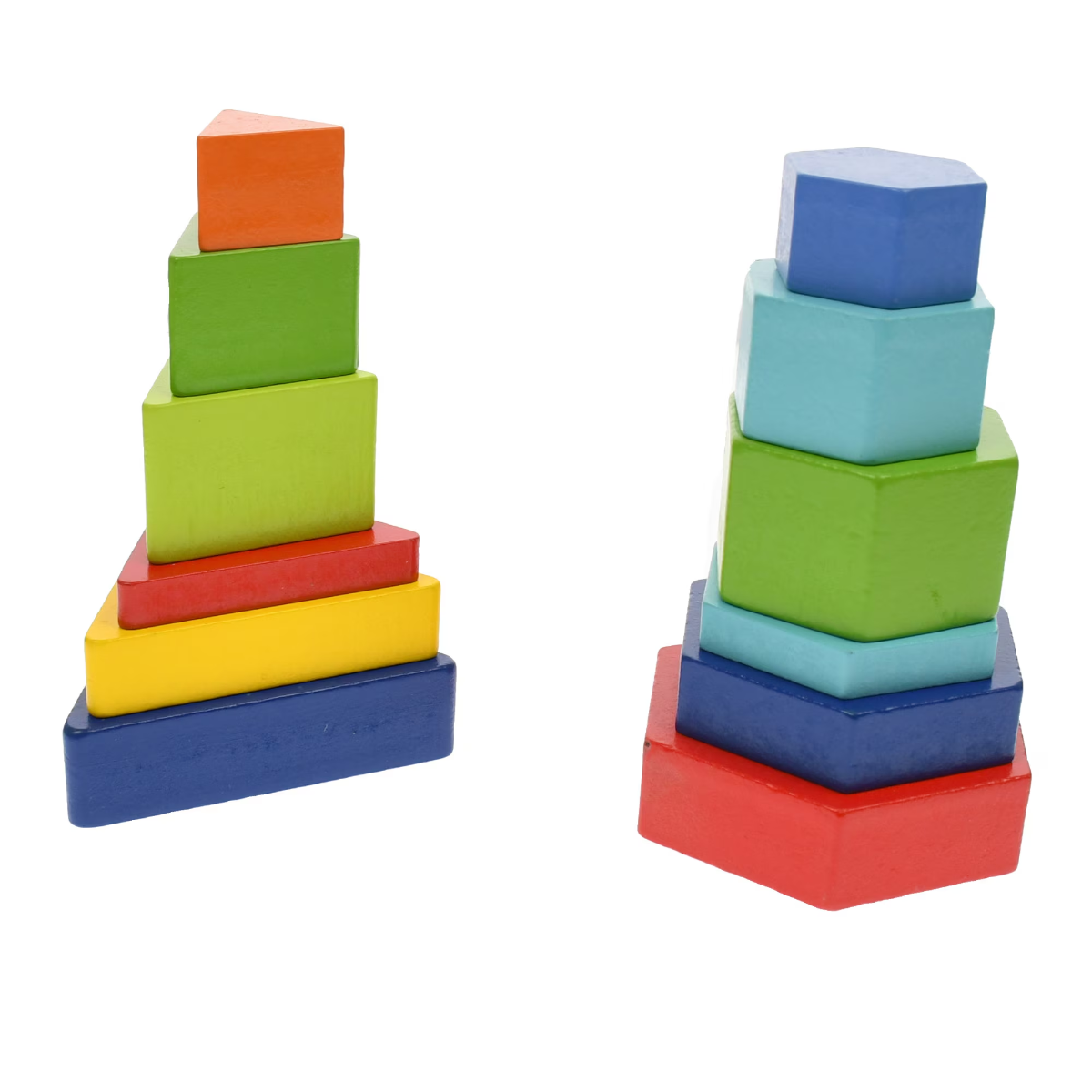 Wooden Montessori Shape Building Blocks