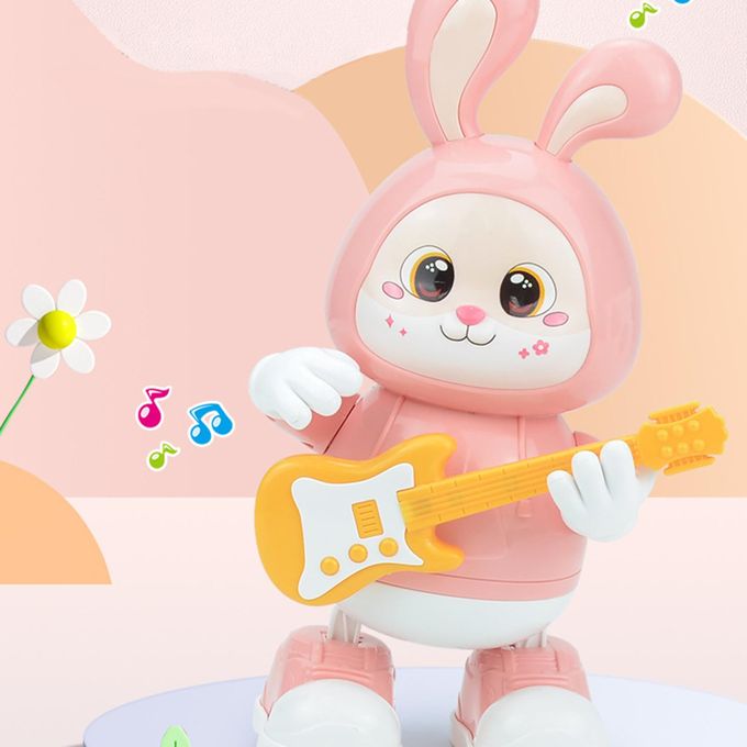 Rabbit Guitarist Cute Musician