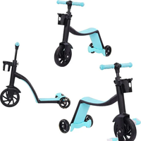 2in1 Kids Scooter & Convertible Tricycle - Blue