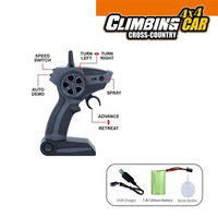 2.4GHz RC 4x4 Off-Road Climbing Spray Truck