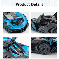 1:24 Diecast Bugatti Bolide Model Car With Smoke