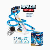 Electric Astronaut Slide Racing Track Set With Lights & Music